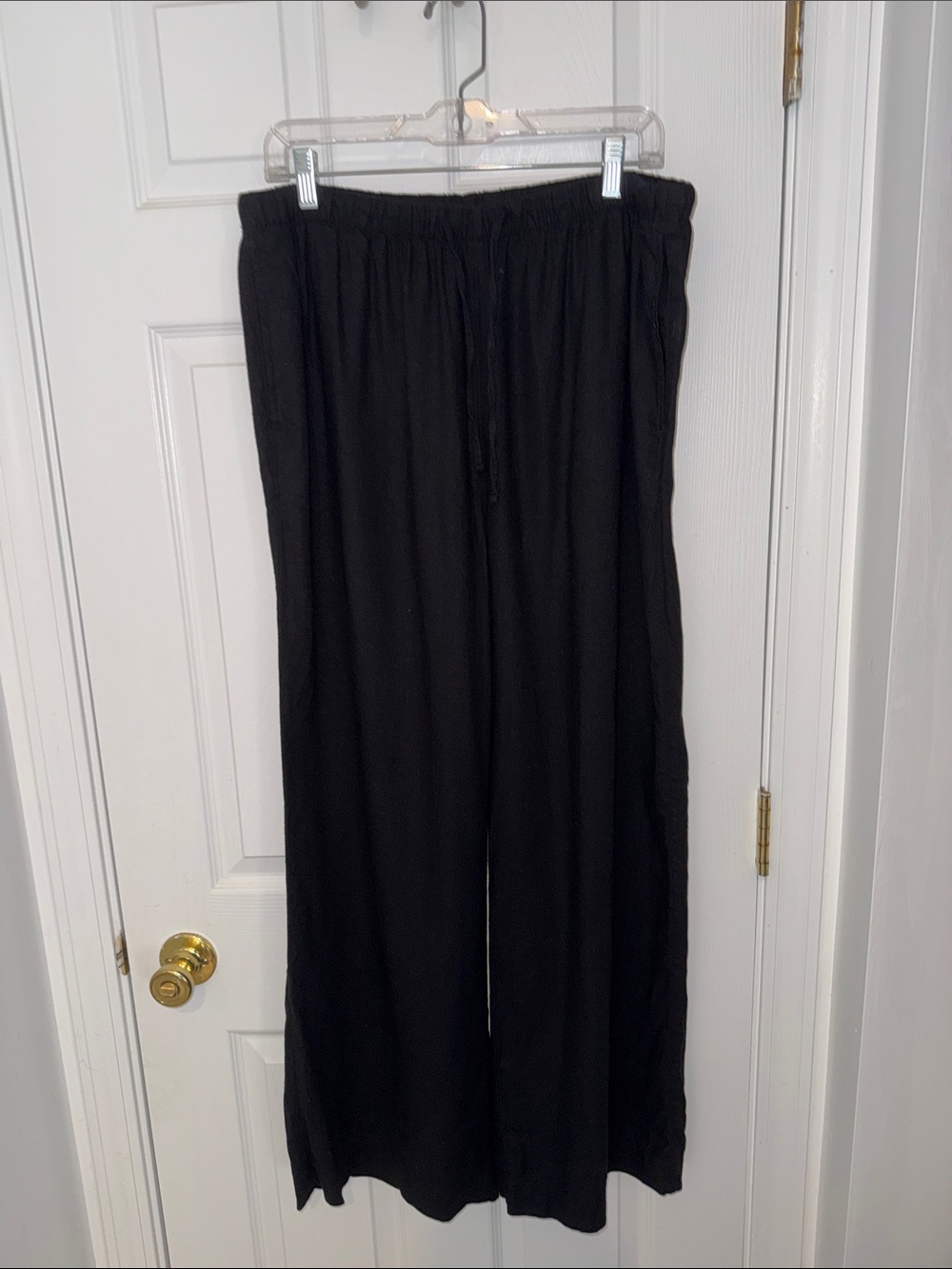 Old Navy Black Wide-Leg Drawstring Pants